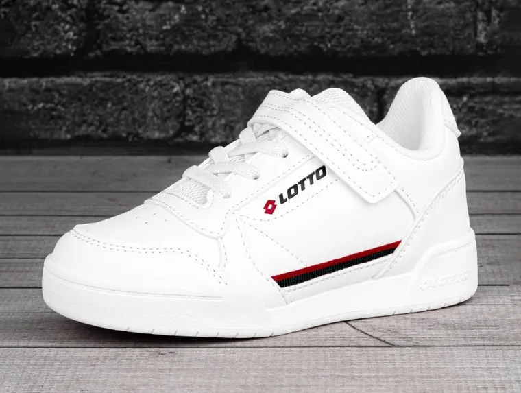 Buty sportowe chłopięce, białe, Lotto