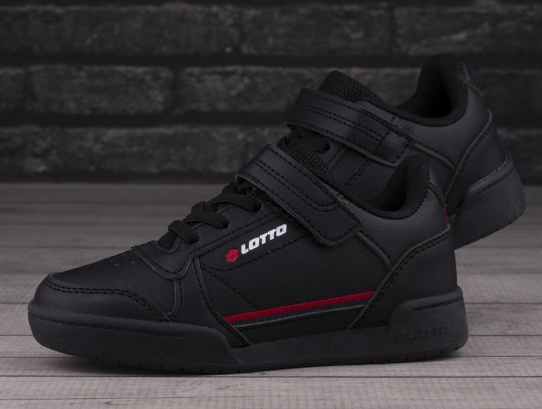 Buty sportowe chłopięce, czarne, Lotto