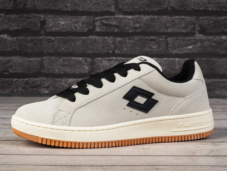 Buty sportowe damskie, beżowe, Lotto Yarin