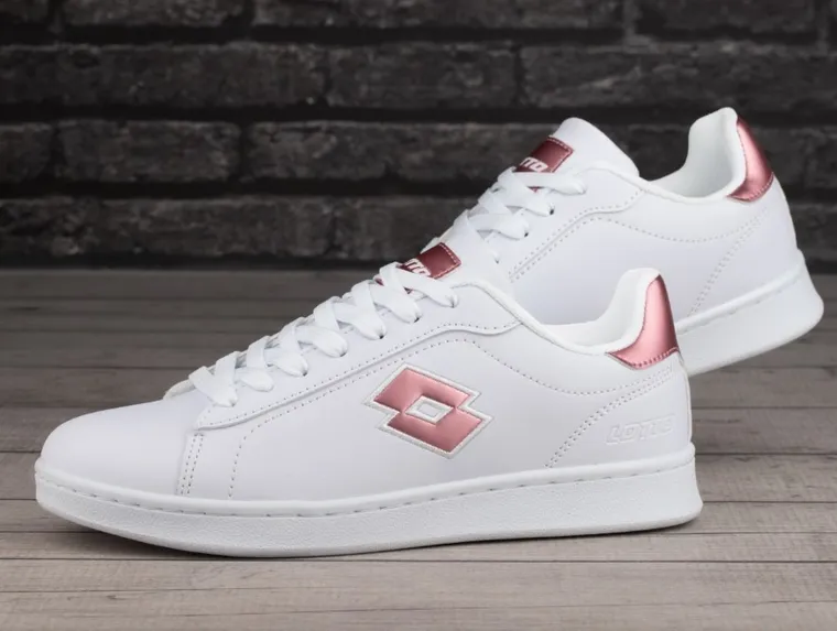 Buty sportowe damskie, białe, Lotto Dampolis GC