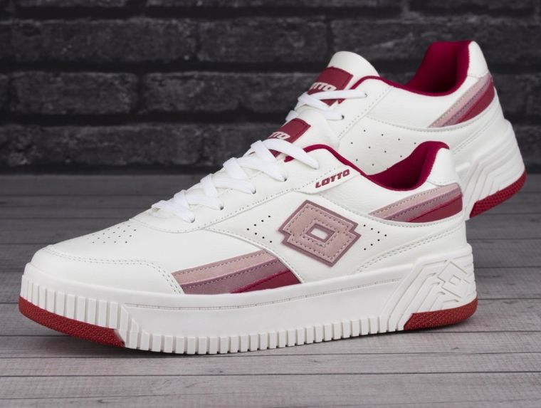 Buty sportowe damskie, białe, Lotto Pinadee