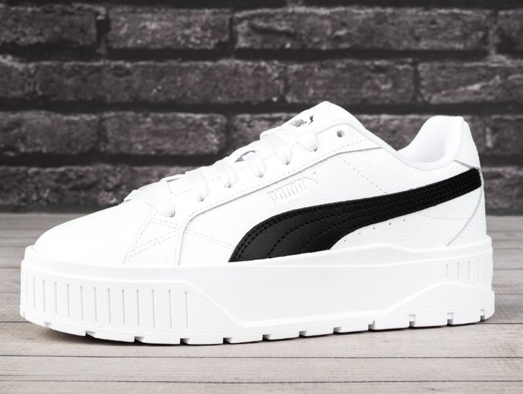 Buty sportowe damskie, białe, Puma Karmen II