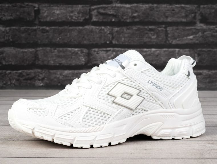 Buty sportowe damskie, do biegania, białe, Lotto Akimoto