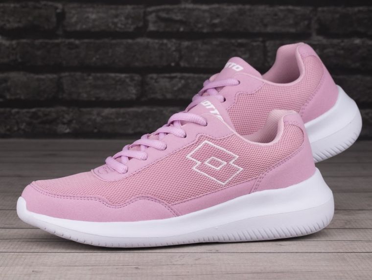 Buty sportowe damskie, do biegania, różowe, Lotto Connect