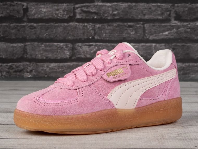 Buty sportowe damskie, różowe, Puma Palermo