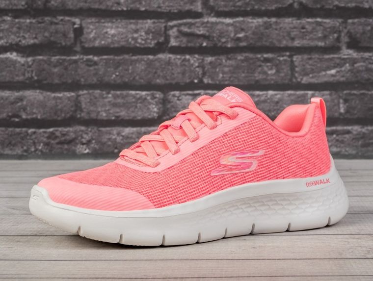 Buty sportowe damskie, różowe, Skechers Go Walk Flex Viva