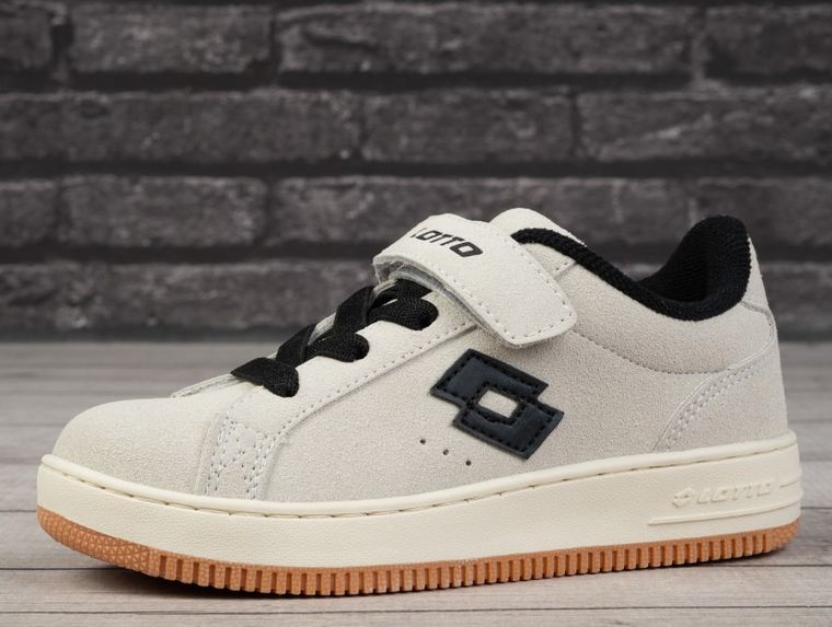 Buty sportowe dziecięce, beżowe, Lotto Yarin