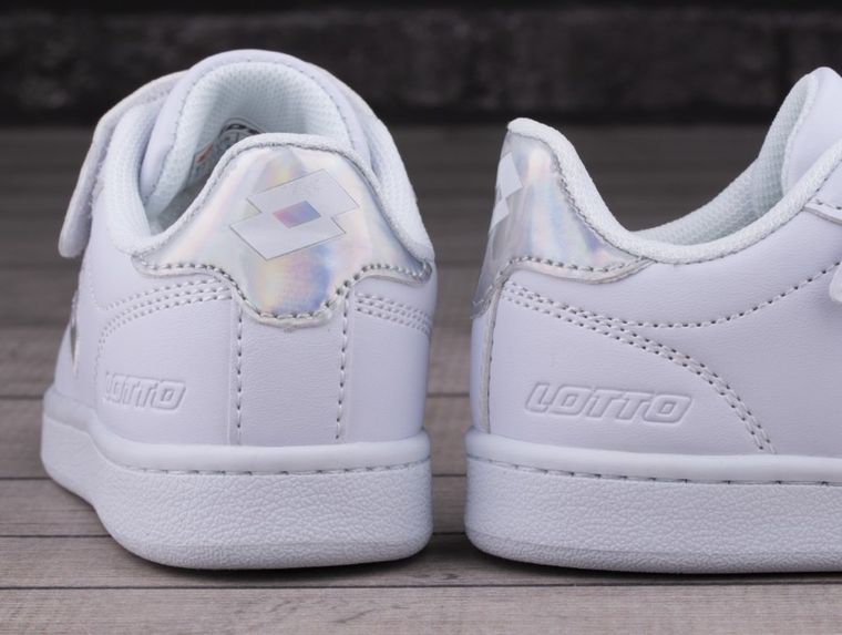 Buty sportowe dziecięce, białe, Lotto Dampolis GC K