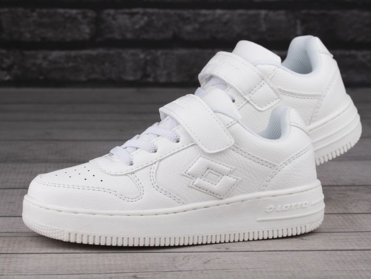 Buty sportowe dziecięce, białe, Lotto Paliot OC K