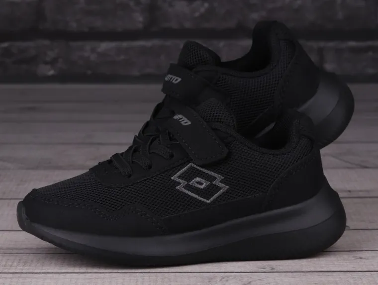 Buty sportowe dziecięce, czarne, Lotto Connect OC K
