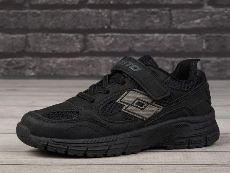 Buty sportowe dziecięce, czarne, Lotto Flowtiv K