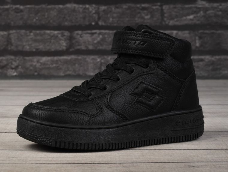 Buty sportowe dziecięce, czarne, Lotto Paliot Mid OC