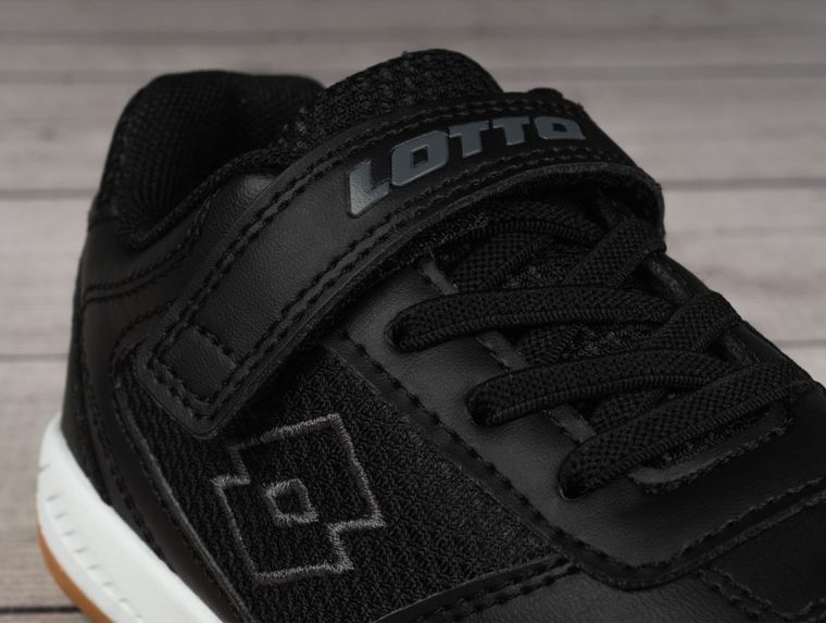 Buty sportowe dziecięce, czarne, Lotto Whizzer T