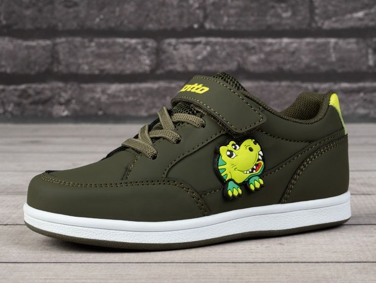 Buty sportowe dziecięce, khaki, Lotto Animol M
