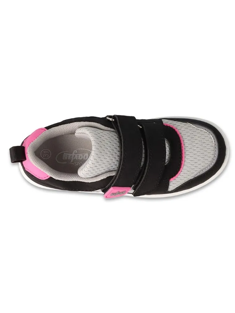 Buty sportowe dziewczęce, czarno-białe, Befado