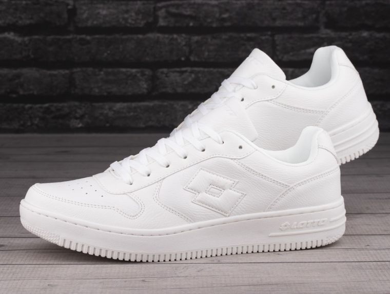 Buty sportowe męskie, białe, Lotto Paliot OC