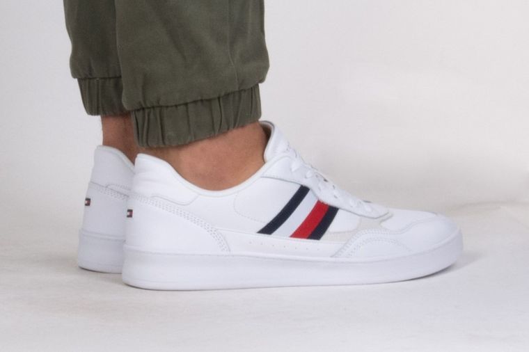 Buty sportowe męskie, białe, Tommy Hilfiger