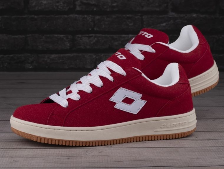 Buty sportowe męskie, czerwone, Lotto Yarin