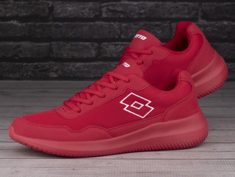 Buty sportowe męskie, do biegania, czerwone, Lotto Connect OC