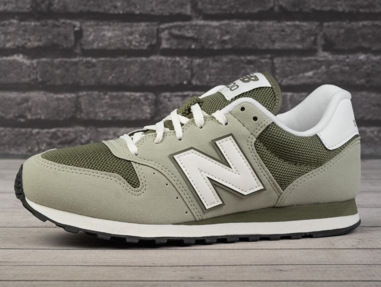 Buty sportowe męskie, khaki, New Balance