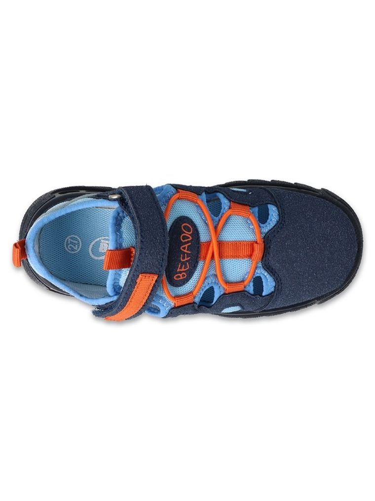 Buty trekkingowe chłopięce, granatowe, Befado