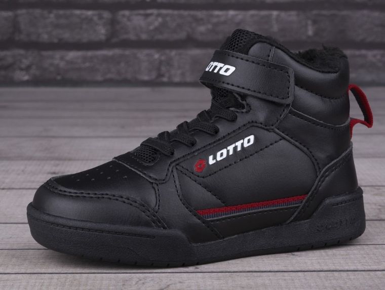 Buty zimowe dziecięce, ocieplane, czarne, Lotto