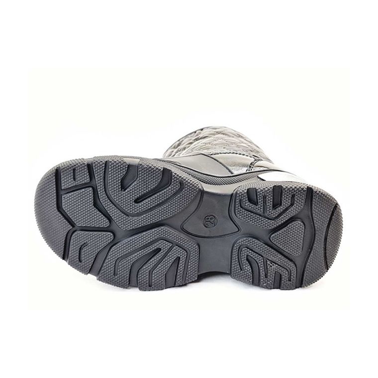 Buty zimowe dziewczęce, czarne, Weestep