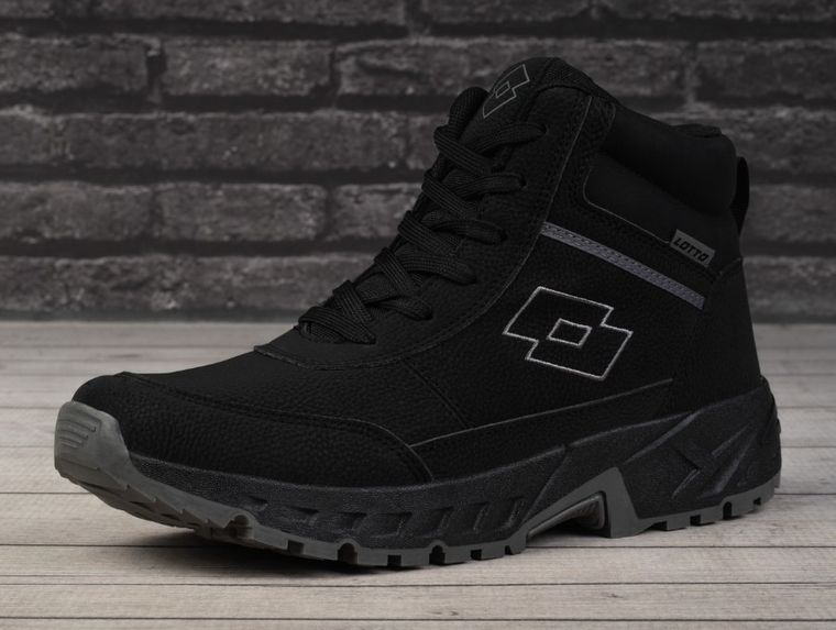 Buty zimowe, unisex, czarne, Lotto