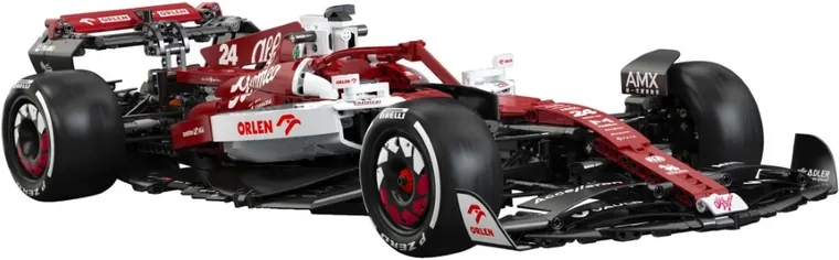 Cada, Alfa Romeo, Formuła 1 Team Orlen, samochód wyścigowy, czerwony, 1:8, 1868 elementów