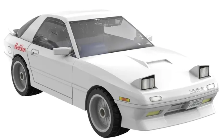 Cada, Mazda RX-7 FC3S Initial D, klocki konstrukcyjne, pojazd, 1:35, 66 elementów