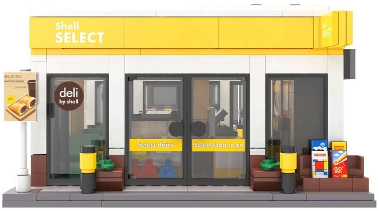 Cada, Sklepik Shell, klocki konstrukcyjne, 303 elementy