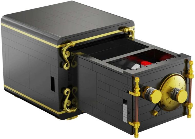 Cada, The Secret of Safe, czarny sejf, 442 elementy