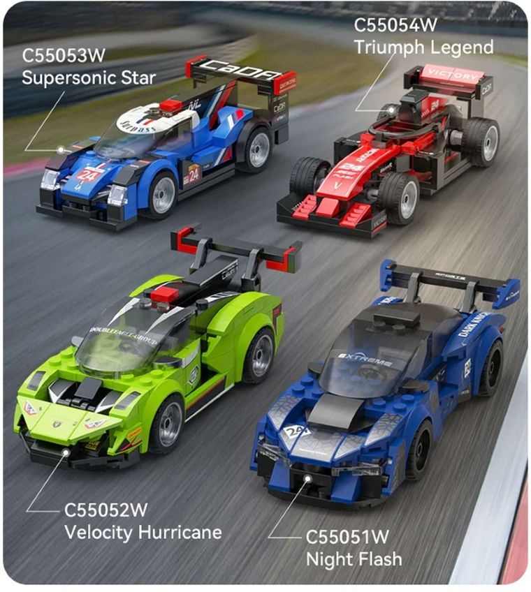 Cada, Velocity Hurricane, pojazd, klocki konstrukcyjne, 165 elementów