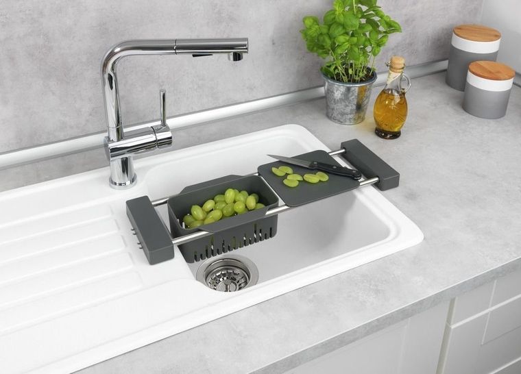 Cami, teleskopowa suszarka do warzyw z deską do krojenia, 2w1