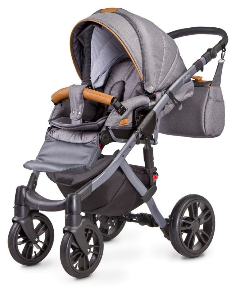 Camini, Frontera, wózek wielofunkcyjny, grafitowy