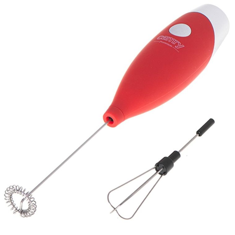 Camry, spieniacz do mleka z mieszadłem i stojakiem, CR 4501r, czerwony