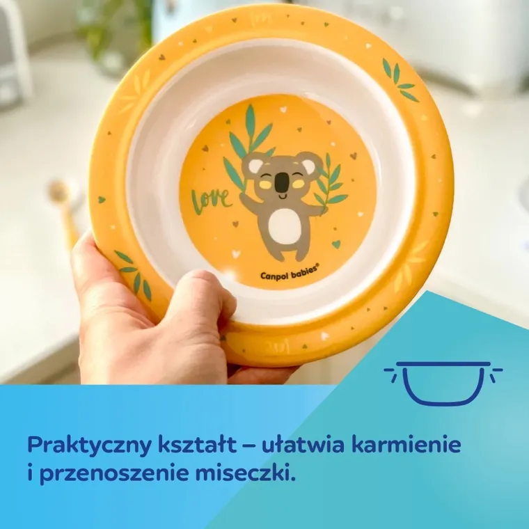 Canpol babies, Exotic Animals, Lama, miseczka melaminowa z przyssawką, 270 ml