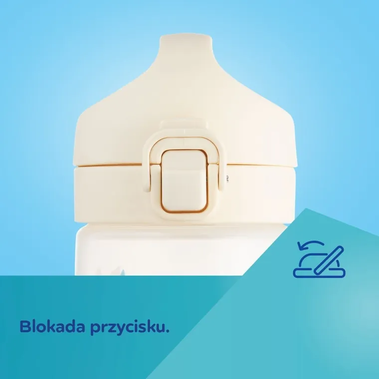 Canpol babies, Junior, bidon na wodę dla dzieci, beżowy, 400 ml