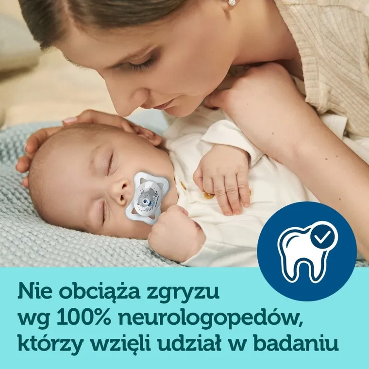 Canpol babies, Mini, smoczek uspokajający, silikonowy, symetryczny, różowy, 0-2m, 2 szt.
