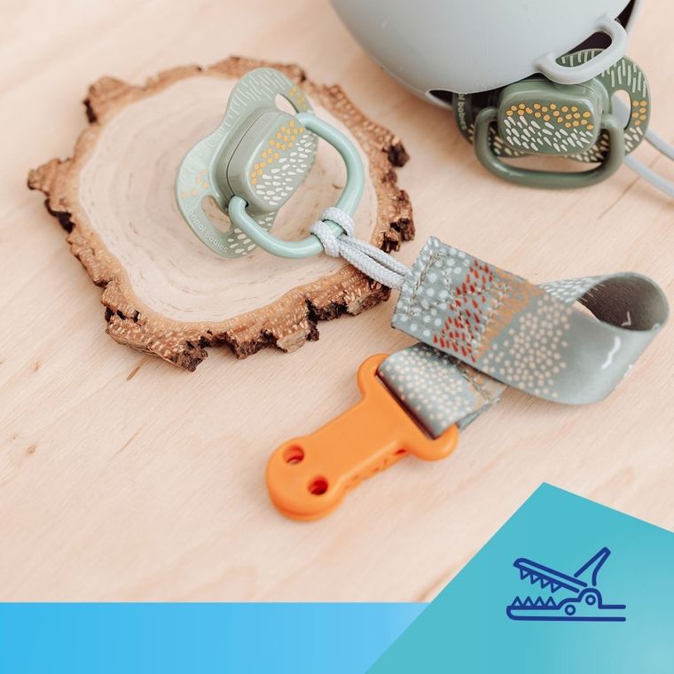 Canpol babies, Mountains, tasiemka do smoczka uspokajającego, żółty