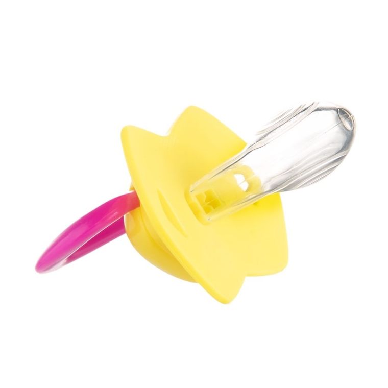 Canpol babies, Neon Love, smoczek uspokajający, silikonowy, symetryczny, 6-18m, 2 szt., różowy