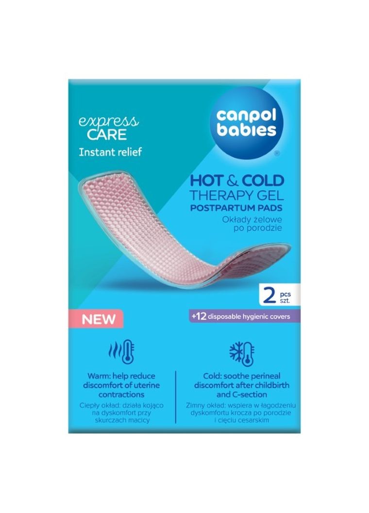 Canpol babies, okład żelowy po porodzie, kompres, 2 szt.