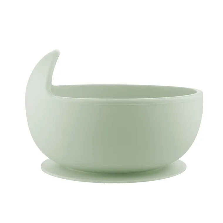 Canpol babies, silikonowa miseczka z przyssawką, green, 330 ml