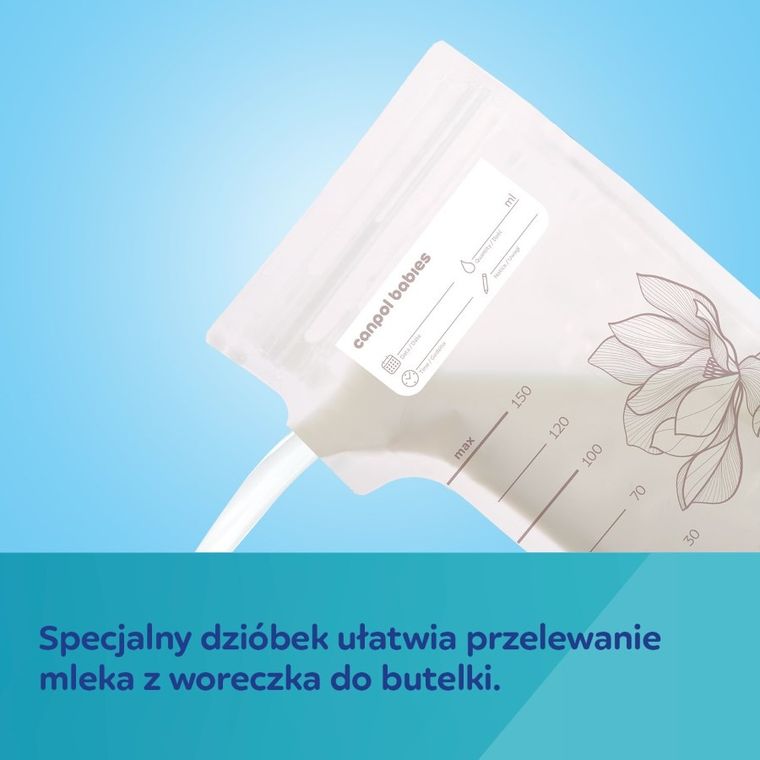 Canpol babies, torebki do przechowywania pokarmu, 150 ml, 2-25 szt.