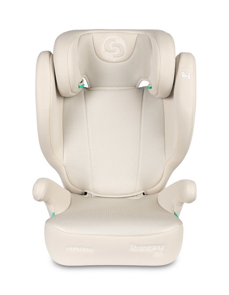 Caretero, Breezy Fix, fotelik samochodowy 2w1, podstawka, fix beige, 100-150 cm