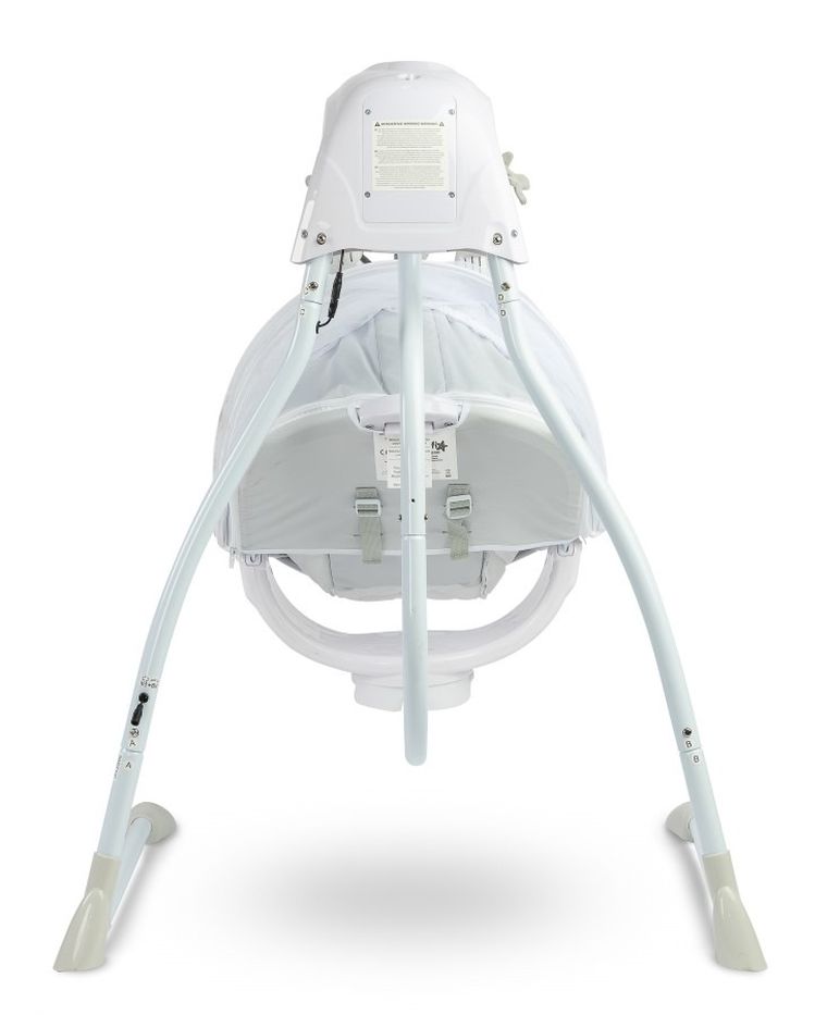 Caretero, Raffi, huśtawka, krzesełko, leżaczek, 3w1, Grey