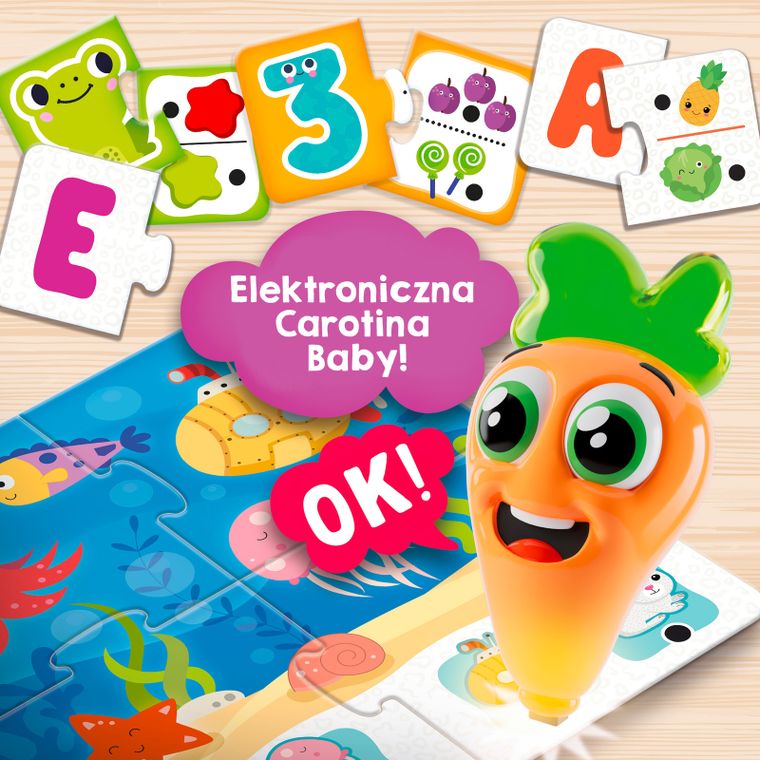Carotina Baby, zestaw gier edukacyjnych, 20 gier