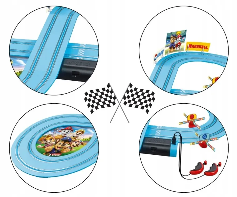 Carrera First, Psi Patrol, On the Track, tor wyścigowy z pojazdami, 2,4m