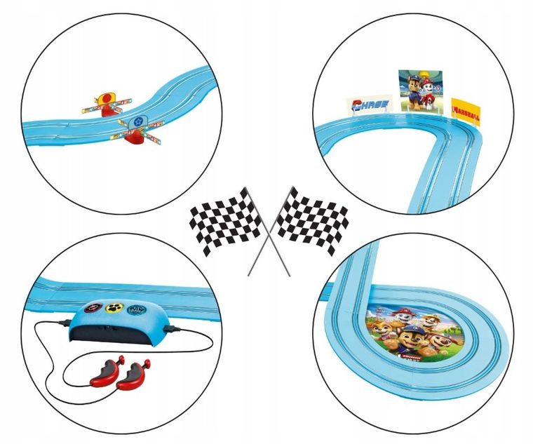 Carrera First, Psi Patrol, Race 'N' Rescue, tor wyścigowy z autami, 3,5m