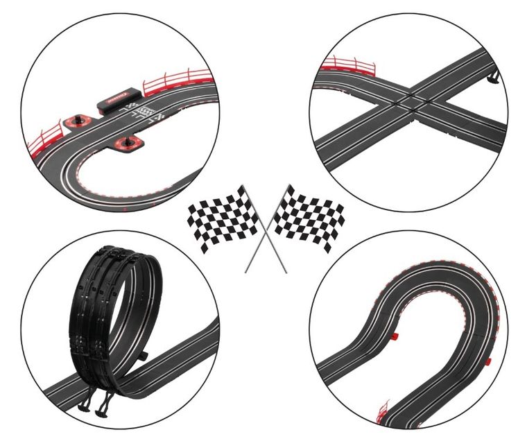 Carrera Go, Speed Zone, tor wyścigowy z pojazdami, 6,3m